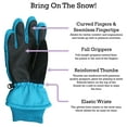 thumbnail image 3 of N'Ice Caps Womens Waterproof Thinsulate Gloves Winter Ski Snow Insulated Female Adults Turquoise, 3 of 8
