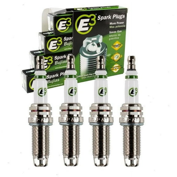 4 pc E3 Spark Plugs compatible with Nissan Frontier 2.5L L4 2005-2019