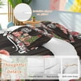 thumbnail image 2 of Christmas Bedding Duvet Cover Set Twin Size 4 Pieces Winter Xmas Cats Trees Gifts Flowers Brown Woods Bedding Set with Zipper Closure, 1 Comforter Cover 68x86 Inches 1 Flat Sheet & 2 Pillow Cases, 2 of 7