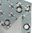 thumbnail image 4 of Ambesonne Cat Grommet Curtain, Kittens with Giant Glasses, 50" x 84", Seafoam Black and White, 4 of 6