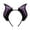 Purple, variant on Womens Bat Wing Ear Headband with Furry Trim Sheer Mesh Brim Halloween Costume Party Hair Accessory Black