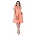 thumbnail image 4 of Plus Size Knee Length Pleated Pocket Dress, 4 of 11