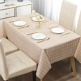 thumbnail image 7 of Plaid Tablecloth Waterproof Oilproof Wash Free Plastic Checkered Table Cover Dustproof Dining Table Protector Reusable Easy Clean Wipeable Spill Proof Decorative Kitchen for Home Party Decor, 7 of 7
