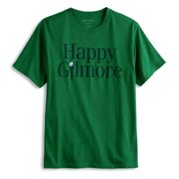 Happy Gilmore T-Shirt Men's Golf Tee Logo Design Adult Short Sleeve Top