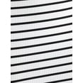 thumbnail image 5 of 2 Pieces: Striped Strapless Crop top & Striped Mid Rise Midi Skirt, 5 of 5