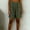 Army Green plus size bermuda shorts for women a1, variant on Cagogo Women's Plus Size Bermuda Shorts Elastic Waist Casual Loose Pants with Pockets Summer Vacation Beach Travel Lounge Shorts for Women, Gray 2XL