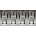 thumbnail image 2 of Carey Irish Coat of Arms Lions Pint Glasses (Sand Etched), 2 of 2