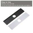 thumbnail image 4 of 10 Inch Sink Faucet Hole Cover, Stainless Steel Square Deck Plate Faucet Escutcheon Sink plate, Black, 4 of 7