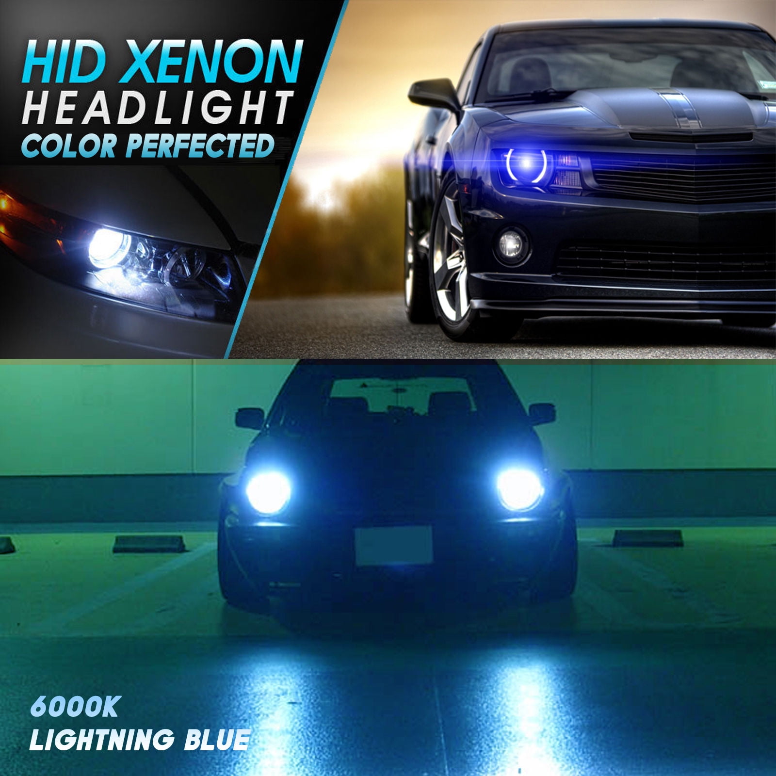 Xentec Xenon Light HID Conversion Kit 881 6000K Diamond Bulbs Foglight 