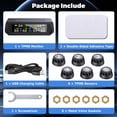 thumbnail image 2 of RV Tire Pressure Monitoring System -TPMS 2025 Upgrade Tire Pressure Monitor with 6 Sensors,Solar Charge & Color LCD Display, 0-9.9BAR/144PSI Range, 6 Alarm Modes for RV/Traile, 2 of 8