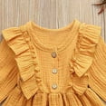 thumbnail image 5 of Zshosam Dress for Toddler Girl Girl's Dresses Long Sleeve Cute Casual Fall Dress Size 2T 3T,(Yellow 2-3 Years), 5 of 5