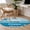 Blue, variant on Blue Ombre Coastal Round Area Rug 3 FT,Small Kitchen Bathroom Mats,Nautical Starfish Shell Summer Beach Washable Indoor Outdoor Throw Runner Carpet Non-Shedding Doormat for Table Shower Sofa Entryway