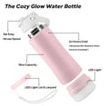 thumbnail image 5 of MYONAZ Insulated Water Bottle with Lantern 18oz Stainless Steel Flask with Detachable Rechargeable Camping Light, Perfect for Home and Outdoors (Pink), 5 of 10