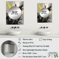 thumbnail image 4 of Designart "Vibrant Swirls Yellow and Grey II" Modern Geometric Mirror Wall Decor - Modern Yellow Abstract Mirror Wall Art For Entryway - 32" x 24" Inch, 4 of 5