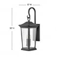 thumbnail image 3 of 2369MB Hinkley Lighting Bromleys - 3 Light Outdoor Double Extra Large Wall Mount Lantern In Traditional Style-30 Inches Tall and 12 Inches Wide-Museum, 3 of 15