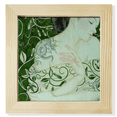 thumbnail image 1 of Beauté Vigne Serpent Style Chinois Aquarelle Carré Cadre Photo Mur Tableau Affichage, 1 of 3