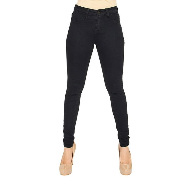 Pantalon Dama Mujer Jeans Basico Skinny Negro Casual Comodo negro 5 Incognita 110050 Walmart en linea