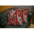 thumbnail image 5 of Set of 2 Paisley Background Hand Drawn Pattern Throw Pillow Covers 18X18 Inch Decorative Pillow Cases for Couch Bedroom Living Room, 5 of 6