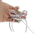 thumbnail image 4 of Unique Bargains 1 Pc Handbag Charms Keychains PU Bow Bag Accessories White Purple, 4 of 5