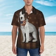 thumbnail image 5 of Bedlington Terrier Dog With Vintage American Flag Men's 3d Print Casual Button Down Shirts, Novelty Hawaiian Short Sleeves S, 5 of 8