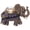 Brown, variant on Wiywef Women Elephant Brooche Crystal Animal Badgee Lapel Pin Dress Accessories Alloy Clothe Decoration Luxury Jewelry Gifts