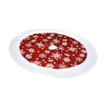 thumbnail image 2 of Jupe de Sapin de Noël Housse de Base de Sapin de Noël Housse Douce avec Bordure Blanche Jupe de Sapin de Noël Tablier de Sapin de Noël pour Intérieur Rouge, 2 of 8