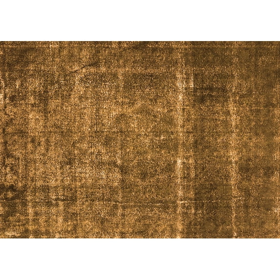 Ahgly Company Indoor Rectangle Oriental Orange Industrial Area Rugs, 8' x 10'