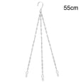 thumbnail image 1 of MYG Silver 3 Strand Replacement Garden Hanging Basket Spare Metal Chains Hanger, 1 of 10