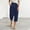 Navy, variant on Aloohaidyvio Wide Leg Pants Woman Plus Size,Womens Fashion Solid Color Comfortable Casual Pocket Cotton And Linen Capris