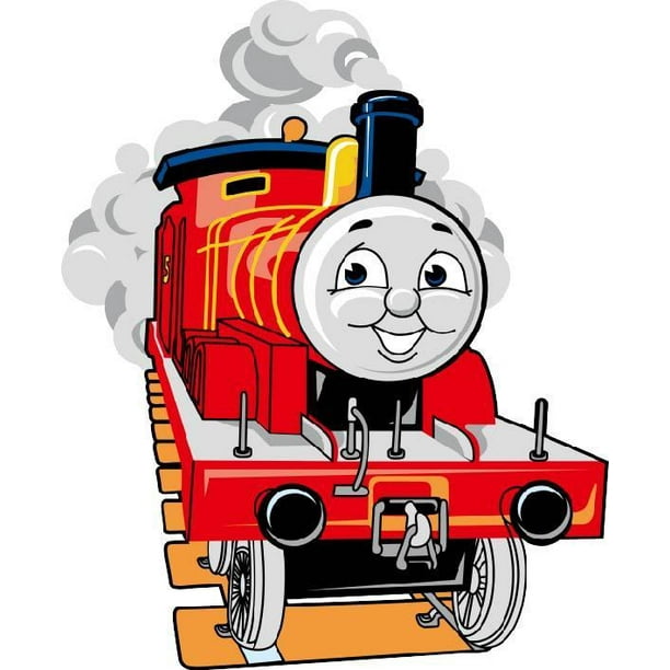 Thomas And Friends Red Train Animated Colored Cartoon Character Wall Art Sticker Vinyl Decals Girls Boys Children Kids Room House Wall Decor Removable Stickers Peel And Stick Size 40x20 Inch Walmart Com