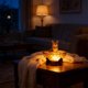 thumbnail image 5 of Lámpara de lectura LED con forma de perro, estatua de resina, adorno para baño de perro, luz ambiental para escritorio, estante, mesita de noche o baño, luz nocturna decorativa alimentada, 5 of 6