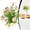 Z-19-Beige-15.75 Inch, variant on Faux Mums for Outdoor Planters 5 Bundles Artificial Sunset Chrysanthemum Outside Porch Garden Autumn Flowers Decor No Fade Fall Flower Fake Fall Plants Orange