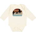 thumbnail image 3 of Inktastic Duck Hunting Retro Sunset Hunter Boys or Girls Long Sleeve Baby Bodysuit, 3 of 5