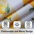 thumbnail image 4 of Lemon Kitchen Curtains Sets for Windows Lemon Summer Curtain Sink Window Valance 3 Piece Set Yellow Kitchen Decor Tier Curtains 3 Panels for Living Room Bedroom 54x36 Inches, 4 of 6