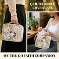 thumbnail image 4 of ZUXONGSY Cat Daisy Flower Print Bible Cover Case for Women Quilted Bible Holder Stylish ChuZU Bag with Handle Christian Gift for Book Lover, 4 of 7
