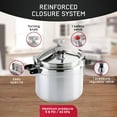 thumbnail image 5 of Universal (Large) 26-Quart Aluminum Pressure Cooker for Professional Use – Commercial-Grade, 1 Safety Valve, Reinforced Handles, Easy-Open Lid, – Ideal for Large Kitchens, and Restaurants, 5 of 9