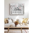thumbnail image 4 of Grey Retro Art Wall Art for Living Room,Canvas Picture Wall Decor for Bathroom Bedroom,Spoon Fork Vintage Farmhouse Wooden Painting Artwork for Office Kitchen Hallway Dining Room Home Decor 12"x16", 4 of 8