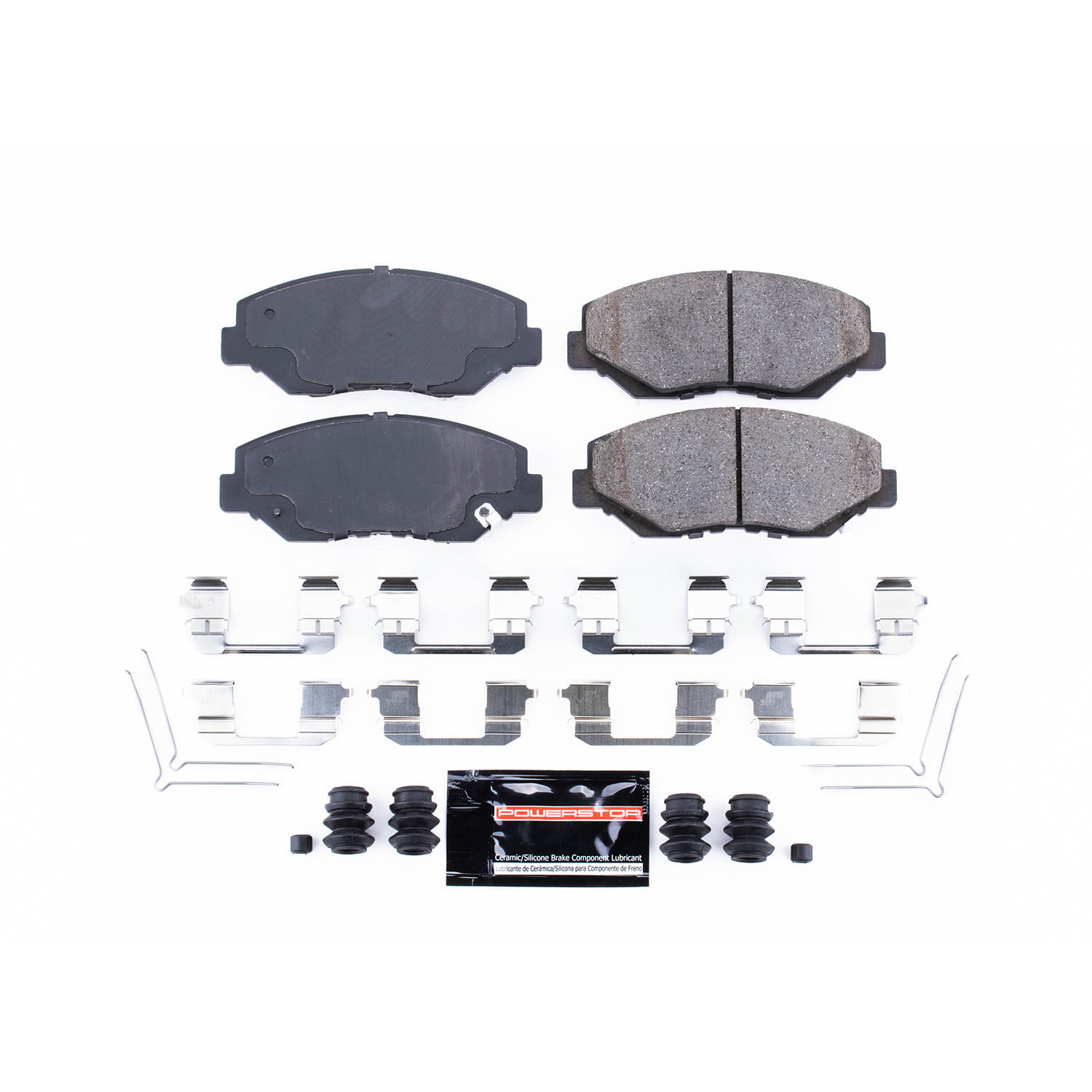 Power Stop Z23-1305 Front Z23 Evolution Sport Carbon Fiber-Ceramic Brake Pads with Hardware