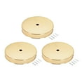 thumbnail image 5 of Uxcell Light Canopy Kit Wall Sconce Lamp Plate Fixture DIY 120mm 4.7Inch Champagne Gold 3Pcs, 5 of 5