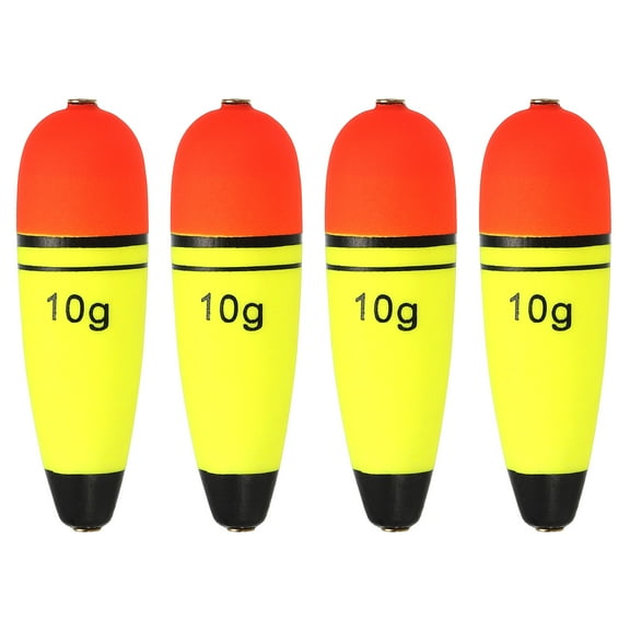 EVA 0.35oz Fishing Slip Bobbers Float, Yellow, 4 Pack