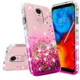 thumbnail image 4 of Compatible for LG Stylo 4 Case, LG Q Stylus Case, with [Temper Glass Screen Protector] SOGA Diamond Liquid Quicksand Cover Cute Girl Women Phone Case LG Q710 - Clear/Pink, 4 of 6