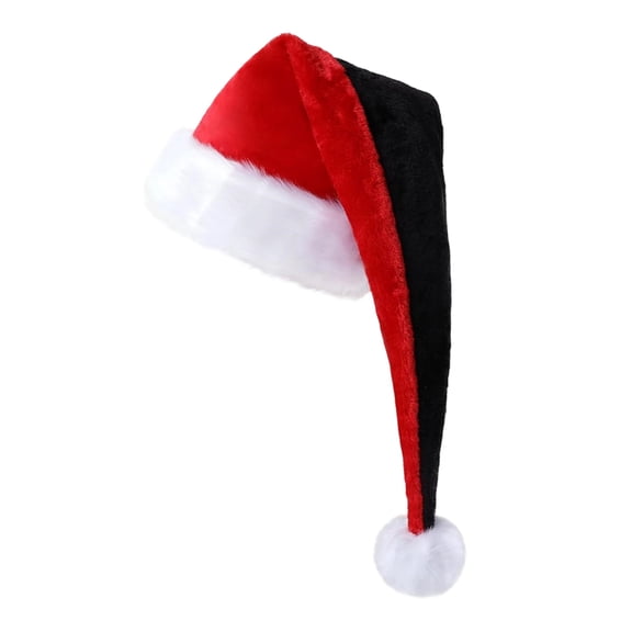 LNZGNM Christmas Unisex Plush Santa Hat Festive Holiday Hat for Christmas Parties Go-to Staple Simple Style Hat