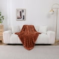 thumbnail image 3 of Kate Aurora Modern Lux Ultra Soft & Plush Ribbed Accent Throw Blanket - 50 in. W x 60 in. L - Assorted Colors, 3 of 5