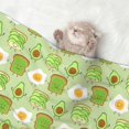 thumbnail image 2 of Naloa Avocado And Toast Dog Blanket, 3 Sizes Cat Blanket for Indoor Cats Large Medium Small Dog Gifts-Medium, 2 of 8