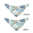 thumbnail image 6 of Kll Algae Corals And Seashells Dog Bandanas,Triangle Reversible Pet Scarf For Small Medium Large And Extra Large Dogs-Large, 6 of 7
