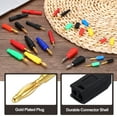 thumbnail image 3 of Uxcell 10 Pcs 2mm Banana Plugs, 10A 7mm OD 26.5mm Length Speaker Wire Cable Plugs Connectors, Banana Jack Connector for Speaker Wire Audio Video Cable, Black, 3 of 6