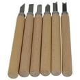thumbnail image 5 of Westcott 6pc Wood Carving Set, Brown, for Craft, 1-Count, 5 of 10