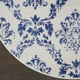thumbnail image 5 of Nourison Whimsicle Botanical Farmhouse Ivory Navy 5' x round Area Rug, (5' Round), 5 of 9