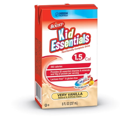 Nestle Boost Kid Essentials  1.5 Nutrition Vanilla Flavor Drink, 8 oz Brik (Best Health Drink For Child)