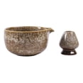 thumbnail image 4 of Ceremonial Matcha Bowl con Supo, Herramienta de preparación hecha a mano del soporte para el bateador para el principiante japonés de preparación, amarillo, 4 of 8